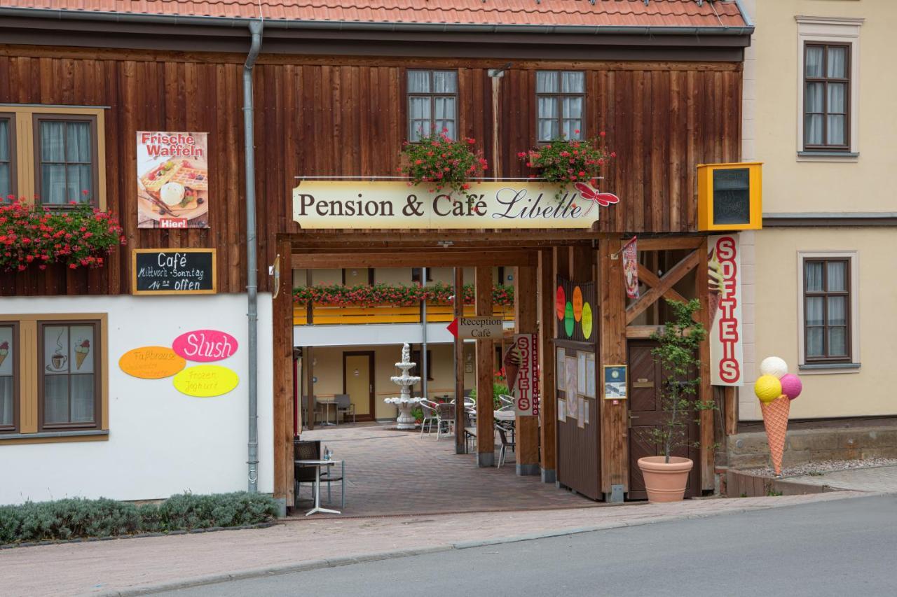 Pension-Cafe-Libelle Elxleben bei Arnstadt Εξωτερικό φωτογραφία